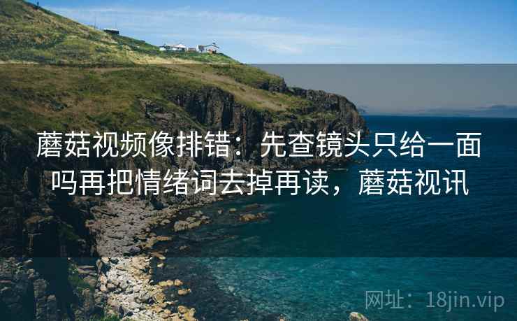 蘑菇视频像排错：先查镜头只给一面吗再把情绪词去掉再读，蘑菇视讯